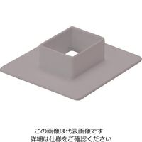 マサル工業 マサル エムケーダクト付属品 フランジ 4号 グレー MDF41 1個 129-8637（直送品）