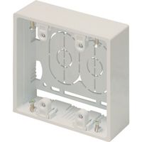 マサル工業 マサル ニュー・エフモール付属品 露出ボックス 2個用 深型 ミルキーホワイト SFBF23 1個 121-9339（直送品）