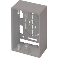 マサル工業 マサル ニュー・エフモール付属品 露出ボックス 1個用 深型 グレー SFBF11 1個 121-6133（直送品）