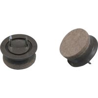 光 打ち込みフェルト ブラウン 25mm丸4P CQ2550 1セット(20個:4個×5パック) 113-1139（直送品）