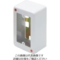 マサル工業 マサル メタルモール付属品 1個用スイッチボックス 深型 ノックなし ホワイト ABN4112 1個 120-9822（直送品）