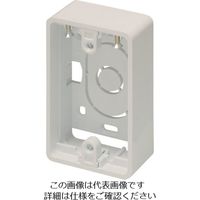 マサル工業 マサル ニュー・エフモール付属品 露出ボックス 1個用 超浅型 ミルキーホワイト SFBTA13 1個 121-7751（直送品）