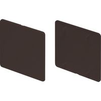 マサル工業 マサル ニュー・エフモール付属品 露出ボックス用カバー 2個用 チョコ SFBC29 1個 121-6122（直送品）