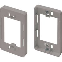 マサル工業 マサル ニュー・エフモール付属品 コンセント用引出フレーム 1個用 グレー SFBK11 1個 121-9287（直送品）