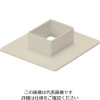 マサル工業 マサル エムケーダクト付属品 フランジ 3号40型 ミルキーホワイト MDF3403 1個 129-8616（直送品）