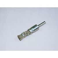 柳瀬 ヤナセ 軸付エンドブラシ 鋼線メッキ 15x30x6x25 BKME-15 1セット(10個) 812-3901（直送品）