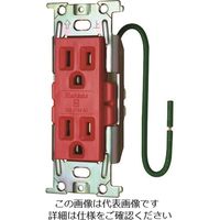 明工社 明工 ML医用接地埋込ダルブコンセントC形赤 ML1282T3R 1個 146-3970（直送品）