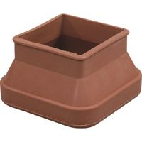 光 フリーサイズゴム脚キャップバラ茶角40~50mm B-F4-4501 1セット(100個) 215-5886（直送品）