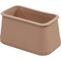 光 フェルト付フリーサイズ脚キャップバラ ベージュ 長角28×56~35×63mm B-FF-3563J 1セット(100個)（直送品）