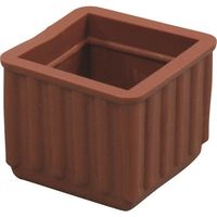 光 イス脚キャップバラ 茶角 24mm B-BE-4-243 1セット(200個) 216-0670（直送品）