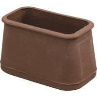 光 フェルト付フリーサイズ脚キャップバラ 茶 長角24×50~31×57mm B-FF-3157C 1セット(100個) 216-0618（直送品）