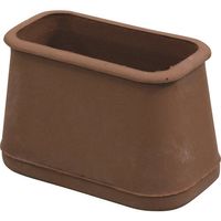 光 フェルト付フリーサイズ脚キャップバラ 茶 長角22×45~29×52mm B-FF-2952C 1セット(100個) 215-5883（直送品）