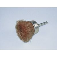 柳瀬 ヤナセ 軸付カップブラシ 真鍮 65x25x6x35 BMCJ-65 1セット(5個) 812-3792（直送品）