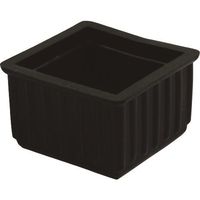 光 イス脚キャップバラ 黒角 36mm B-BE-4-362 1セット(200個) 215-2751（直送品）