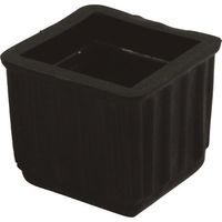 光 イス脚キャップバラ 黒角 21mm B-BE-4-212 1セット(200個) 215-4336（直送品）