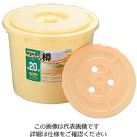 リス ポリエチレン つけもの樽 S40型(押し蓋付) 61-6577-73 1個（直送品）