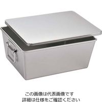 パン箱　プレス製給食用パン箱　蓋付　アルマイト　258　45個入 258 アルマイト プレス製給食用パン箱(蓋付) 1個 オオイ金属