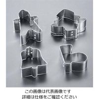 久保寺軽金属工業所 FK ブリキ クリスマス用 抜型 4pcsセット 61-6697-84 1セット（直送品）