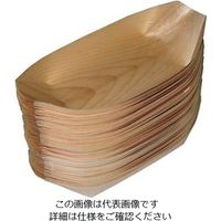 江部松商事 経木舟皿(50枚入)9寸 約250×120 61-6707-79 1組(50枚)（直送品）