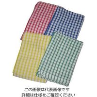 佐藤トレーディング チェック柄 オシボリ兼用テーブルクロス(4色×2)285×420 61-6750-50 1セット(8枚)（直送品）