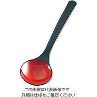 江部松商事 メラミン 和風塗り お玉 黒内朱 61-6771-14 1個（直送品）
