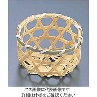 萬洋 竹 白丸 珍味入れ 18ー605 61-6776-42 1個（直送品）