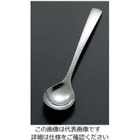 ワダコーポレーション 18-8 槌目 和風 おかゆスプーン 1個 61-6787-09（直送品）