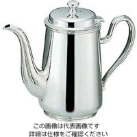 江部松商事（EBEMATSU） H 洋白 ウエスタン型 コーヒーポット 2人用 三種メッキ 1個 61-6795-25（直送品）