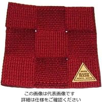 シンビ 手編みコースター #850ーS レッド 角型 61-6806-81 1個（直送品）