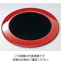 江部松商事 和風 月見 コースター 朱/内黒 61-6807-56 1個（直送品）