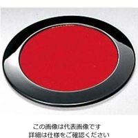 江部松商事 和風 月見 コースター 黒/内赤 61-6807-58 1個（直送品）