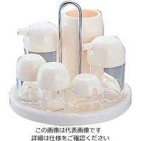 エンテック（ENTEC） キノコ カスターセット 7PCS K-5108 白 1セット 61-6825-96（直送品）