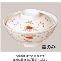 エンテック メラミン和食器 赤絵 丼 小 蓋 AKー18B 61-6834-29 1個（直送品）