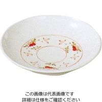 エンテック メラミン和食器 赤絵 丸皿 小 AKー14 61-6834-39 1個（直送品）