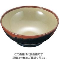 エンテック（ENTEC） メラミン和食器 長次郎窯 そば丼 AN-65 大 61-6835