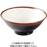 エンテック メラミン和食器 長次郎窯 そば丼 ANー65 大 W内白 61-6835-53 1個（直送品）