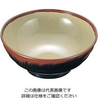 エンテック メラミン和食器 長次郎窯 そば丼 ANー64 小 G内若草 61-6835-54 1個（直送品）