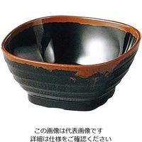 エンテック メラミン和食器 長次郎窯 角 小鉢 ANー50 B内黒 61-6835-67 1個（直送品）