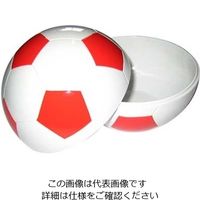 江部松商事（EBEMATSU） お子様ランチ皿 サッカーボール 小（仕切なし）レッド 1個 61-6836-65（直送品）