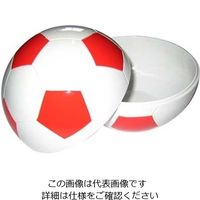 江部松商事 お子様ランチ皿 サッカーボール 小(仕切なし)レッド 61-6836-65 1個（直送品）