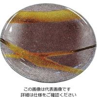 ニシキ プラ容器 高台皿(5枚入)尺4 釉 61-6842-91 1組(5枚)（直送品）