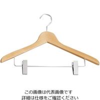 江部松商事 木製 ロッキー20 ハンガー クリップ付 61-6860-65 1個（直送品）