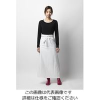 丸十コーポレーション ビニール腰下前掛 ホワイトL 08006130-2 1枚 61-7362-48（直送品）