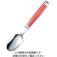 アズワン 18-8 ルーブル デザートスプーン レッド 1個 61-7629-22（直送品）