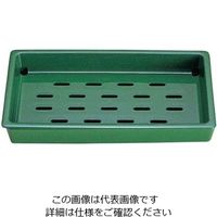 若泉漆器 PPネタ受け(水受け付)グリーン 大 61-7943-55 1個（直送品）