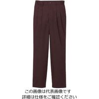 江部松商事 ツータックパンツ(男性用)KP001Mー6 茶 LL 61-7971-14 1個（直送品）