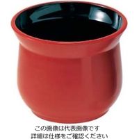 福井クラフト メラミン ガラ入れ 朱 1個 61-7984-63（直送品）