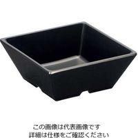 江部松商事 メラミン スクエア小鉢 10cm SSー24 ブラック 61-7995-03 1個（直送品）