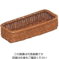 萬洋 藤角長ナイフ、フォーク茶 16-616B 1個 62-3831-01（直送品）
