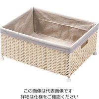 萬洋 ペーパーバスケット客席用足つき ベージュ 62-6301-63 1個（直送品）